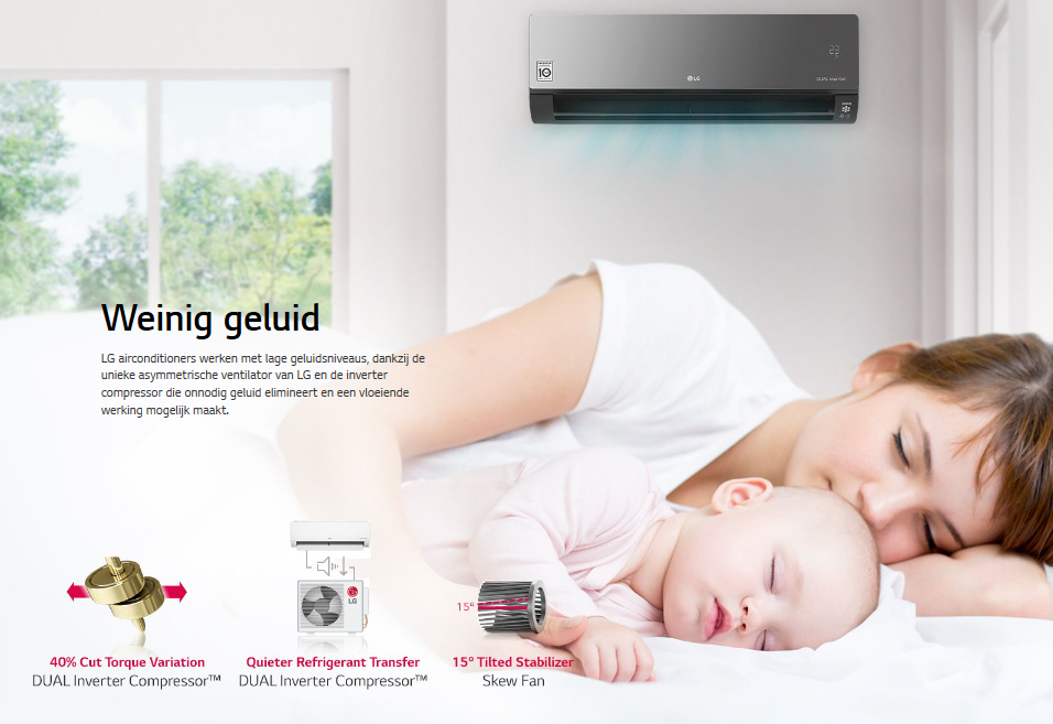 LG AC09BH AC12BH AC18BH AC24BH Artcool Black Mirror inverter R32
